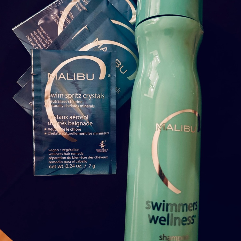 Malibu Swimmers Shampoo and Swim Spritz Crystals bundle